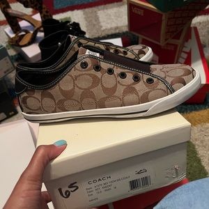 Used Coach slip on tennis shoe